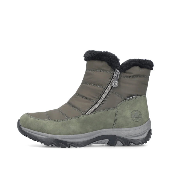 Rieker | Warm Water Resistant Ankle Boot | M9670-54 | Forest Green