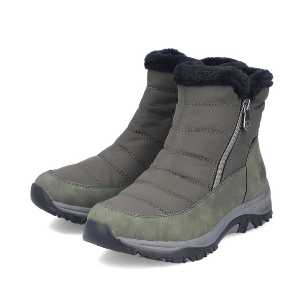 Rieker | Warm Water Resistant Ankle Boot | M9670-54 | Forest Green