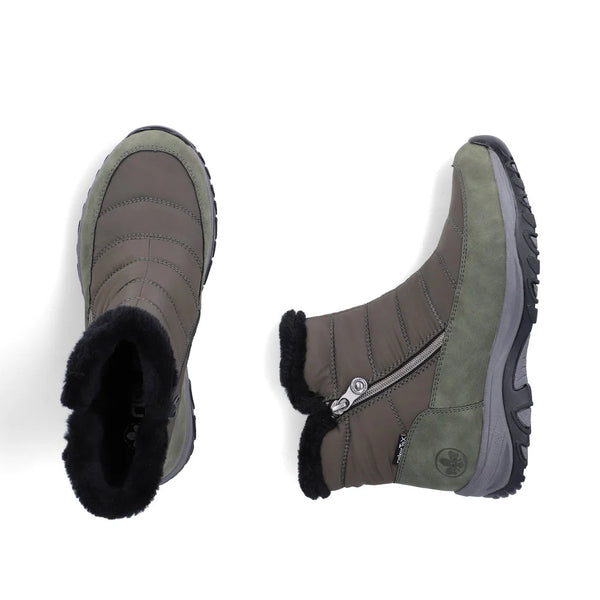 Rieker | Warm Water Resistant Ankle Boot | M9670-54 | Forest Green