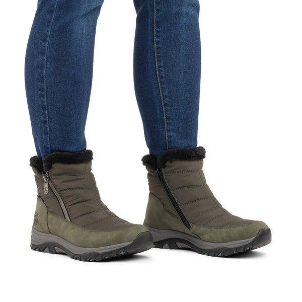 Rieker | Warm Water Resistant Ankle Boot | M9670-54 | Forest Green