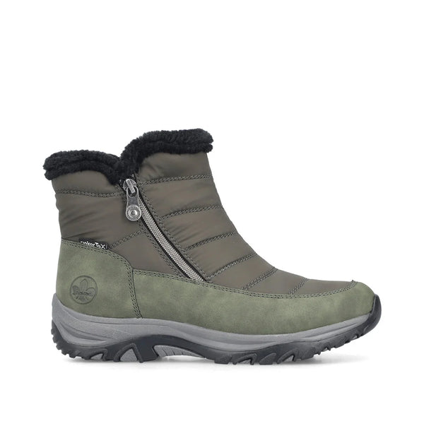 Rieker | Warm Water Resistant Ankle Boot | M9670-54 | Forest Green