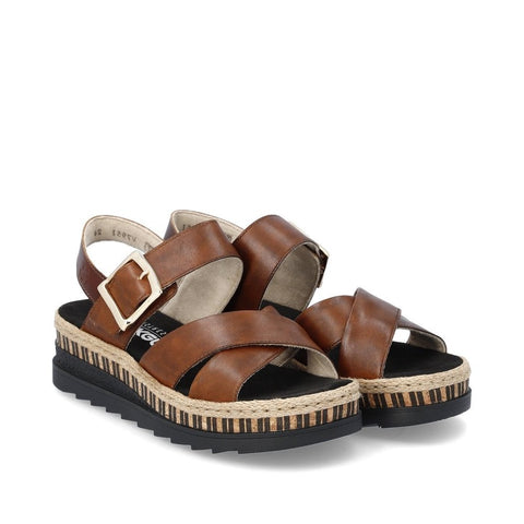 Rieker | Platform Sandals | V7951-24 | Brown