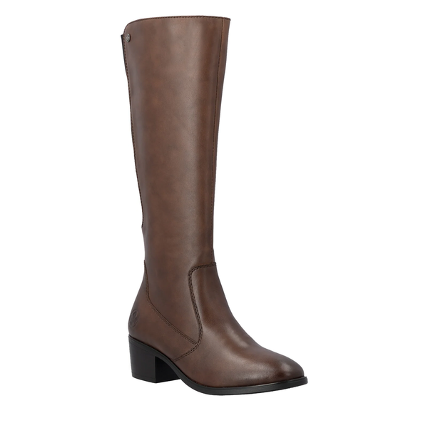 Rieker | Long Leather Boot | 73955-22 | Chestnut Brown