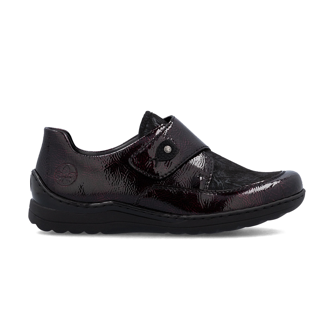 Rieker | 48951-35 Velcro Closure Shoes | Bordeaux