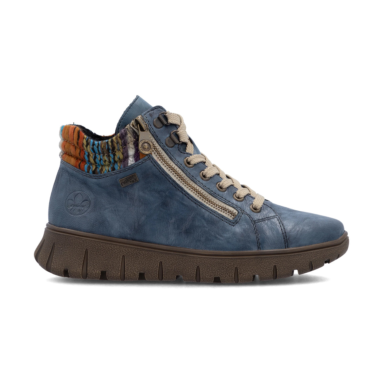 Rieker | N1305-14 Water Repellent Casual Ankle Boot | Blue
