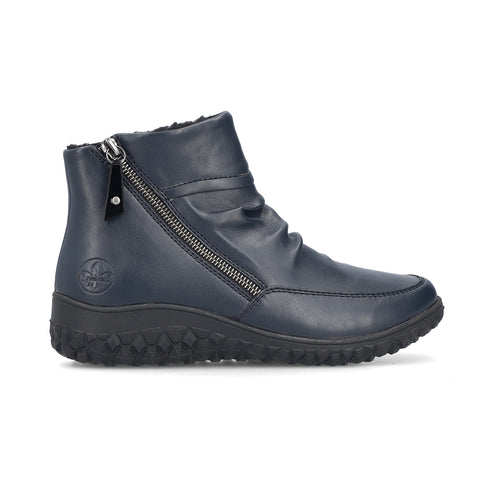 Rieker | 59585-14 Wide Fit Soft Ankle Boot | Navy