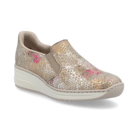 Rieker | Ready2Go Slip On Trainer | 48761-90 | Metallic Multi