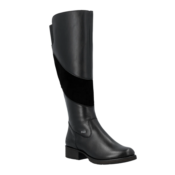 Rieker | Long Leather Boot | Z9566-00 | Black
