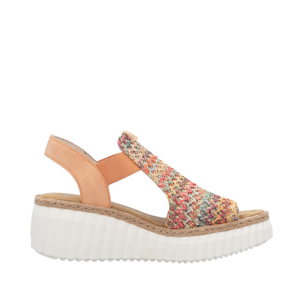 Rieker Wedge | 69172-92 | Multicoloured/Apricot