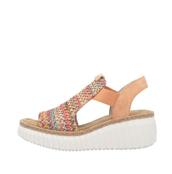 Rieker Wedge | 69172-92 | Multicoloured/Apricot