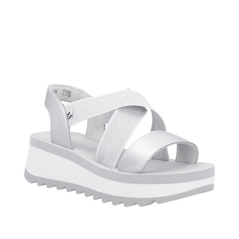 Rieker | Chunky Sandal | W3053-90 | Silver