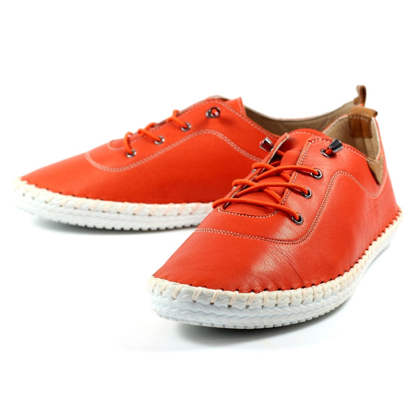 Lunar | St Ives Orange Plimsoll