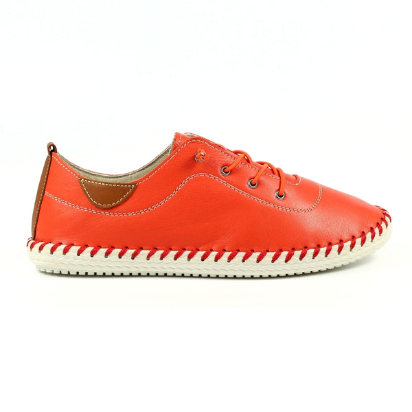 Lunar | St Ives Orange Plimsoll