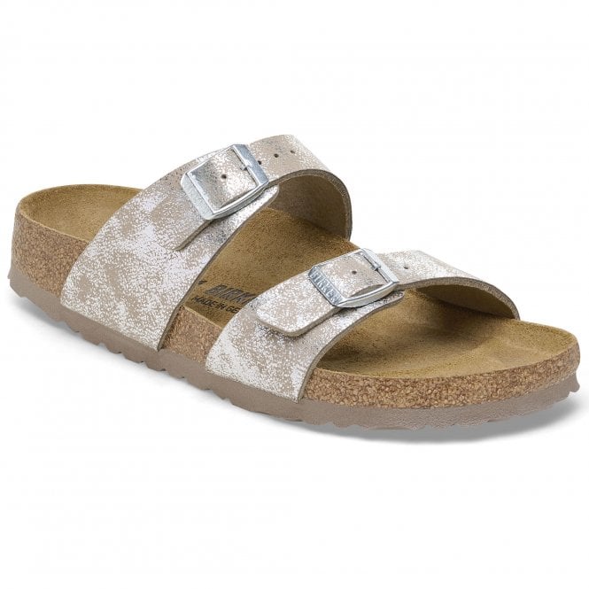 Sydney Birko-Flor | Washed Metallic Silver| ONLINE EXCLUSIVE