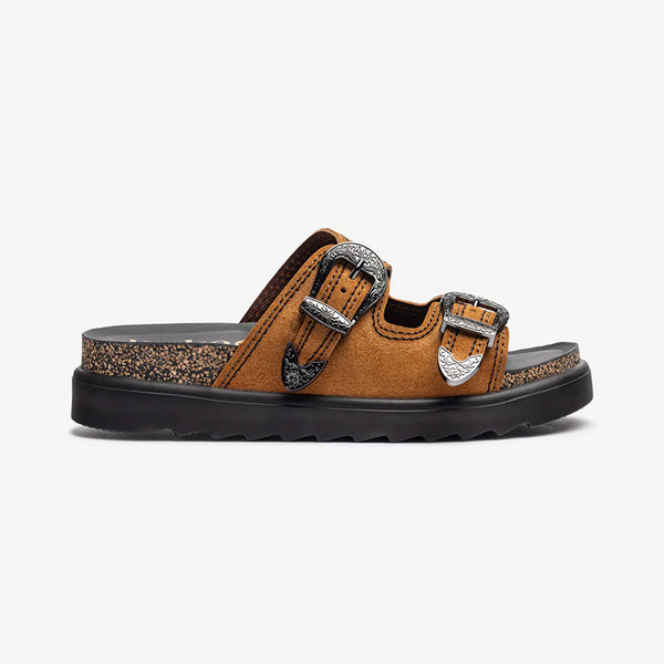 Yokono | Tunez-253 | Slip On Chunky Sandal | Tan