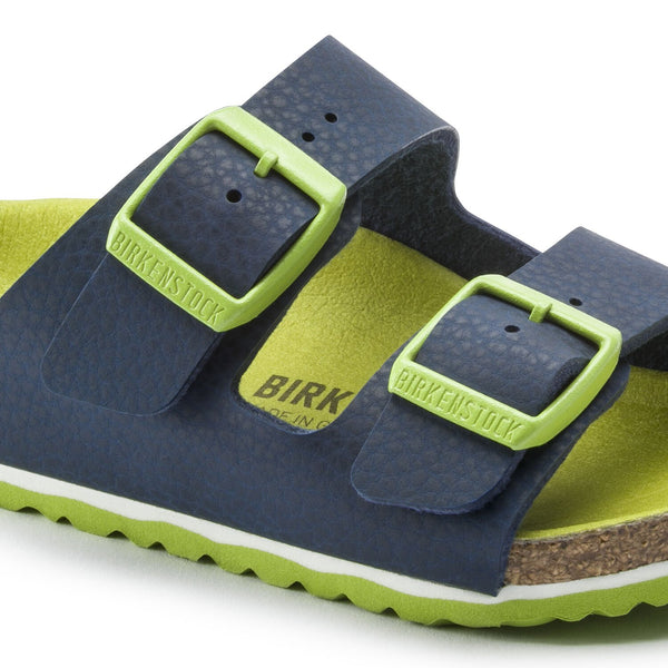Birkenstock KIDS | Arizona | Desert Soil Vibrant Blue/ Lime | ONLINE EXCLUSIVE