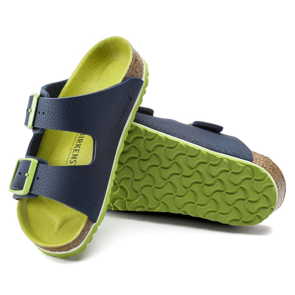 Birkenstock KIDS | Arizona | Desert Soil Vibrant Blue/ Lime | ONLINE EXCLUSIVE