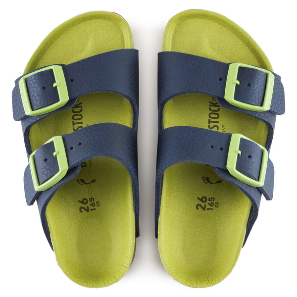 Birkenstock KIDS | Arizona | Desert Soil Vibrant Blue/ Lime | ONLINE EXCLUSIVE