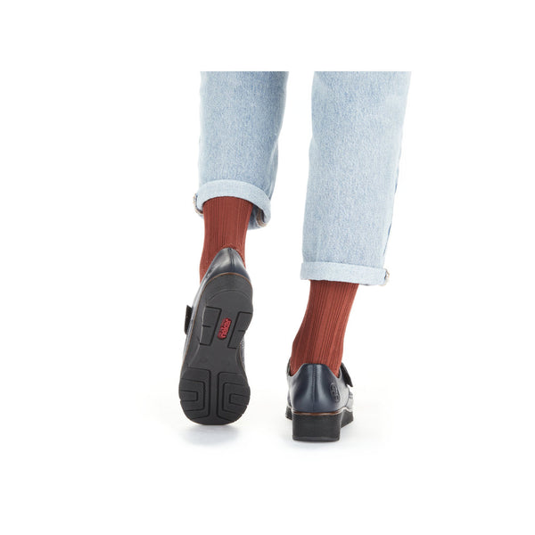 Rieker Classic Velcro Shoe | 537C0-14 | Navy