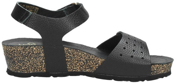 Yokono | Mahon-005 Low Wedge Sandal | Black