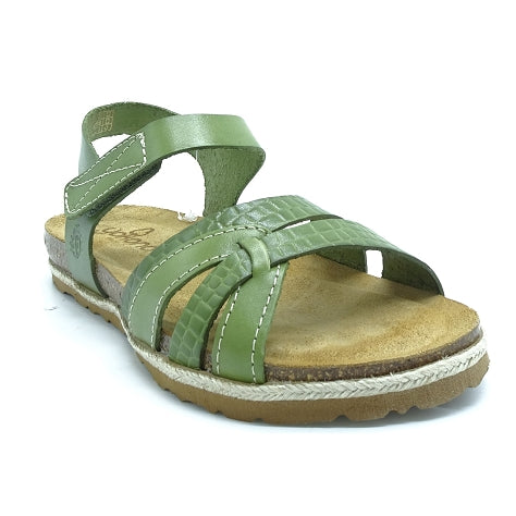 Yokono | Chipre-193 Flat Sandal | Malabo (Green)