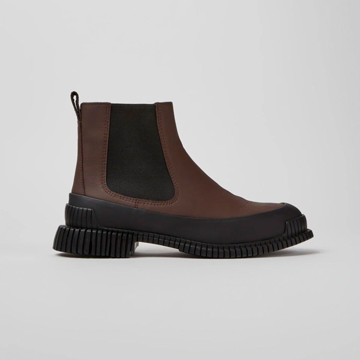 Camper Pix Leather Chelsea Boot Brown/Black Just Shoes Whitstable