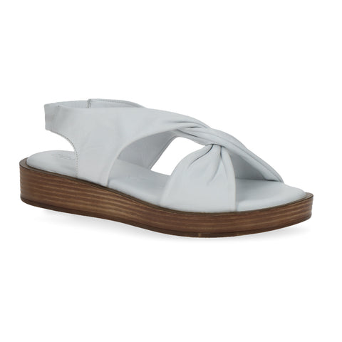 Caprice | Soft Leather Twist Sandal 28208 | White