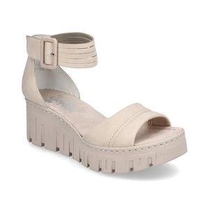 Rieker | Wedge Sandal 68093-60 | Pearl