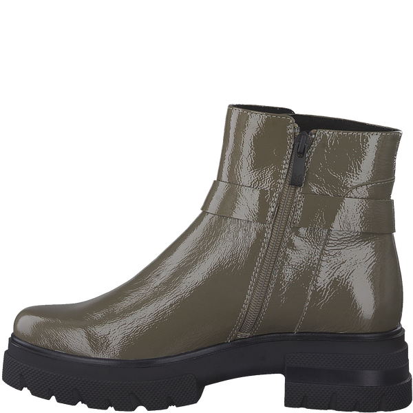 Caprice | Chunky Ankle Boot 25413 | Mud Patent Leather