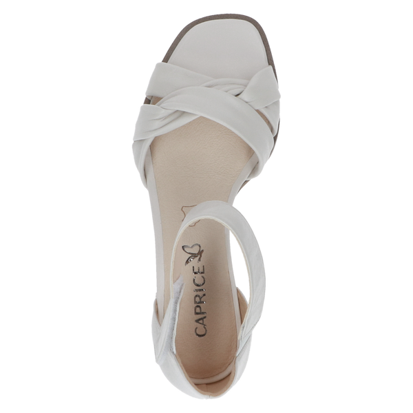 Caprice | Soft Leather Sandal 28202 | Off White