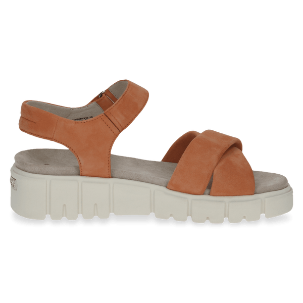 Caprice | Chunky Suede Sandal 28258 | Orange