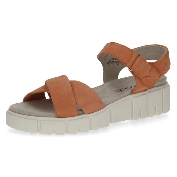 Caprice | Chunky Suede Sandal 28258 | Orange