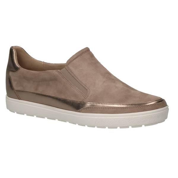 Caprice Slip On Trainer | 24656 | Cement Suede