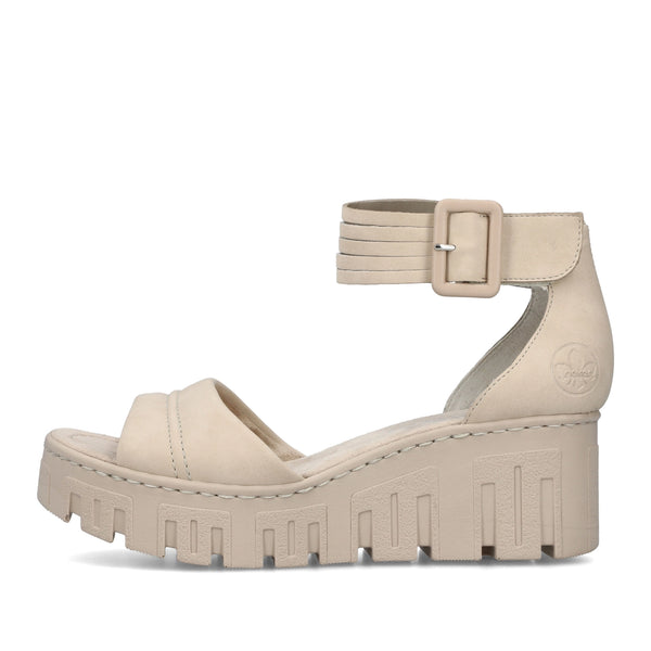 Rieker | Wedge Sandal 68093-60 | Pearl