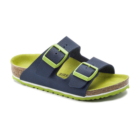 Birkenstock KIDS | Arizona | Desert Soil Vibrant Blue/ Lime | ONLINE EXCLUSIVE