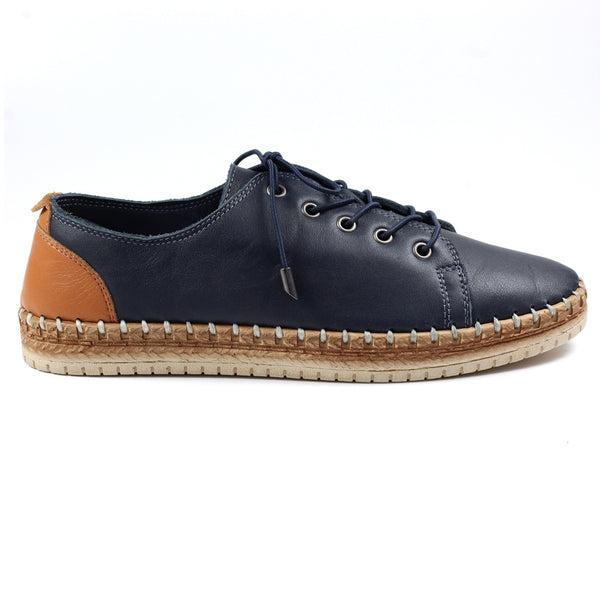 Lunar | Margate Leather Shoe | Navy