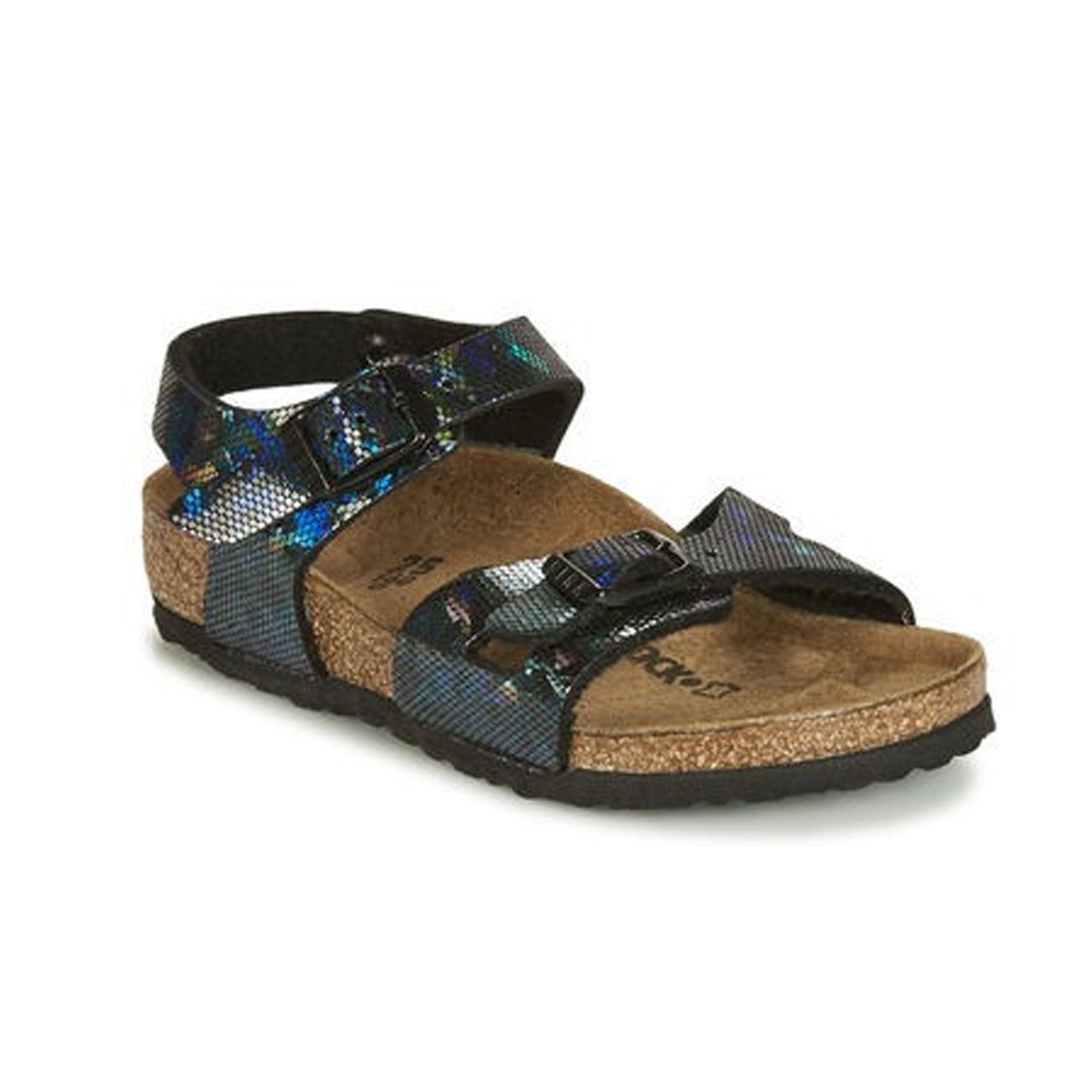 Birkenstock KIDS Rio Hologram Black ONLINE EXCLUSIVE Just Shoes Whitstable