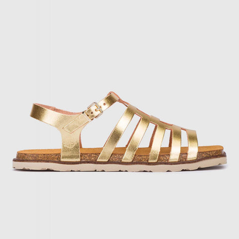 Yokono | Rodas-104 Flat Sandal | Gold