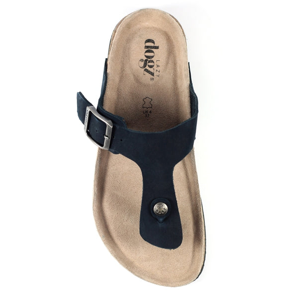 LazyDogz | Roxy Toe Post Sandal | Blue