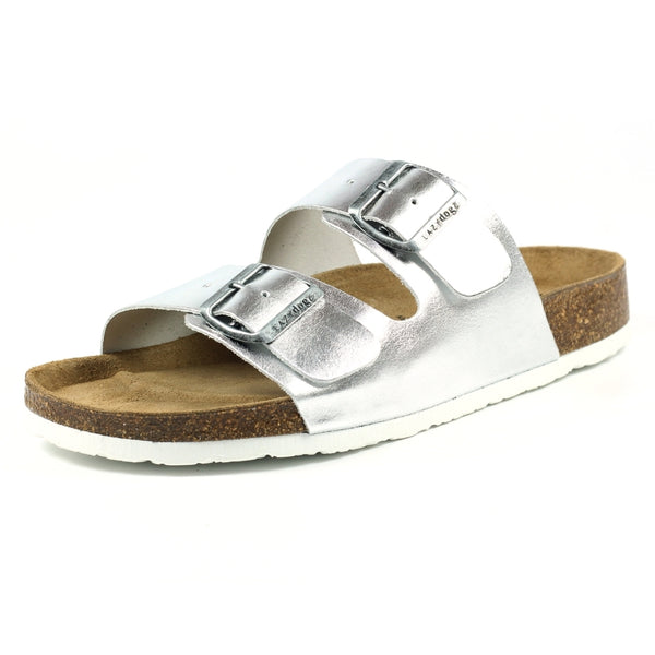 LazyDogz | Roco Open Toe Sandal | Silver